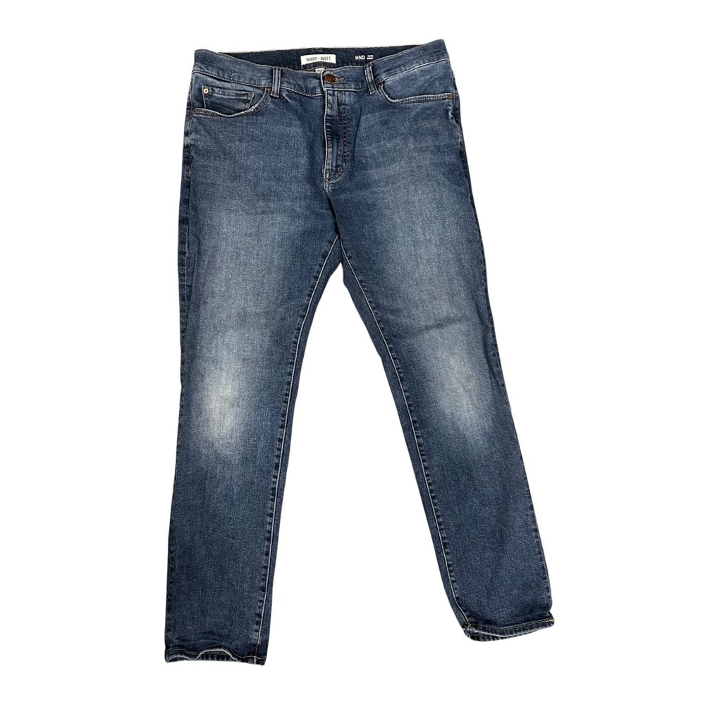 Warp and Weft Mens 35 x 30 HND Tokyo Skinny Mission 289230 EUC